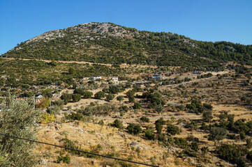 Fototapeta na wymiar View of the Taurus Mountains in southern Turkey along the Lycian Way.
