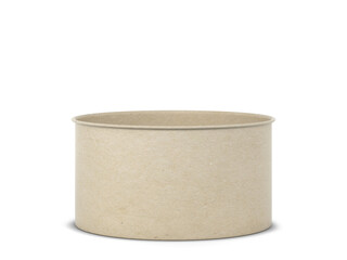 Blank paper salad bowl mockup