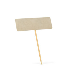 Blank decorative toothpick topper for cake and other food