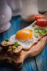 Sunny side up fried eggs