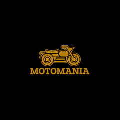 motorcycle logo design with vintage concept for automotive