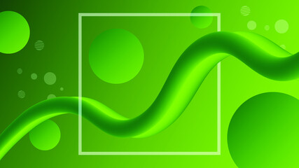 green fluid background