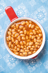Baked beans, american staple food