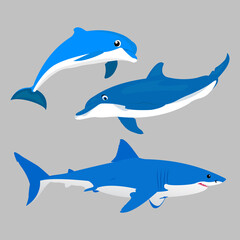 Flat_Cartoon_Fishes