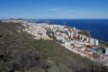 Blick auf  Las Palmas de Gran Canaria