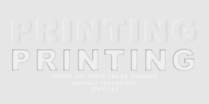 Bevel and emboss editable text effect