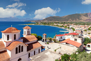 The bay of Eratini, Greece