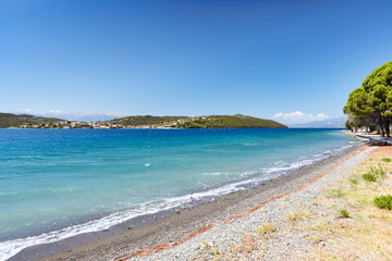 The beach of Spilia, Greece