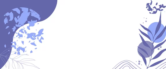 Poster Pantone 2022 very peri Abstracte achtergrond in een trendy zeer peri-palet  © Gala