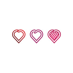 Beauty Love Vector illustration design icon logo 