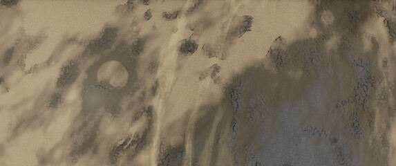 Exoplanet landscapes, landscape, exoplanet through the eyes of an artist, beautiful wallpaper, space background, 3d rendering