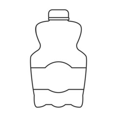 Plastic bottle vector icon.Cartoon vector icon isolated on white background plastic bottle.