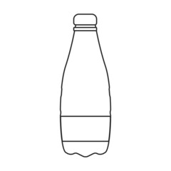 Plastic bottle vector icon.Cartoon vector icon isolated on white background plastic bottle.