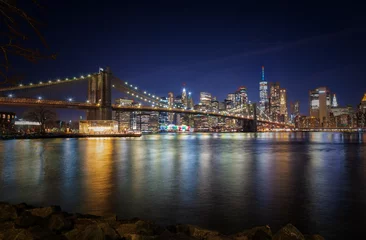 Foto op Canvas A Night on the New York Streets © letfluis