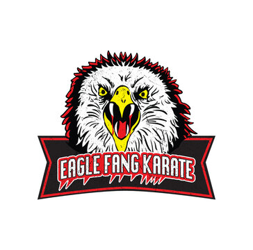 american eagle head, Cobra Kai, Eagle Fang Karate, logo