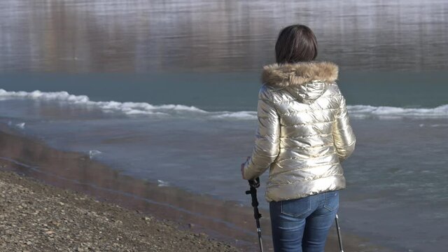 Escursione sulla neve lago del Lagastrello tra Emilia e Toscana