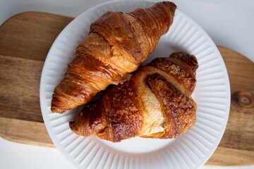 croissant on a plate