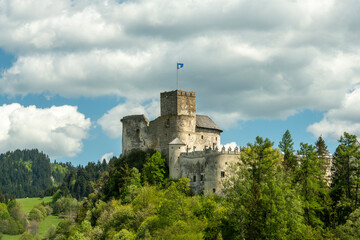 Fototapeta na wymiar Ruins of medieval castle - Niedzica in Poland