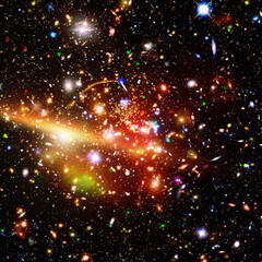 Obraz premium Remarkable galaxy. Stars, nebula, space gas. The elements of this image furnished by NASA.