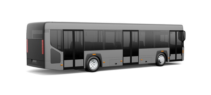 3d rendering mock up  City bus