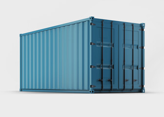 3d rendering mock up  shipping container