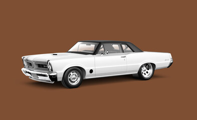 Obraz na płótnie Canvas 3d rendering mock up car