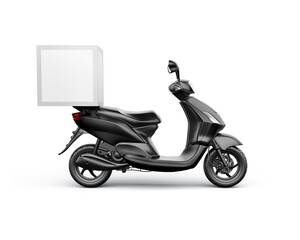 3d rendering mock up  delivery scooter 
