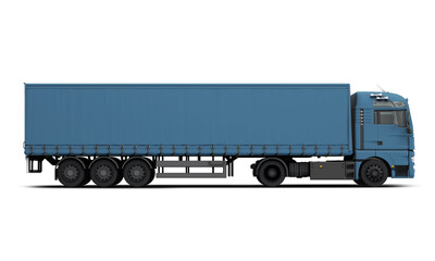 Fototapeta na wymiar 3d rendering mock up Truck