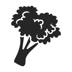 Cauliflower vector icon.Black vector icon isolated on white background cauliflower.