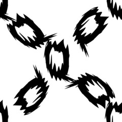 Black alphabet letters on white background. Seamless abstract vector geometric pattern. Perfect for gift wrapping paper, Bed sheets and interior. School and learning theme.