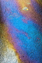 Fototapeta premium petrol spill rainbow background with copy-space