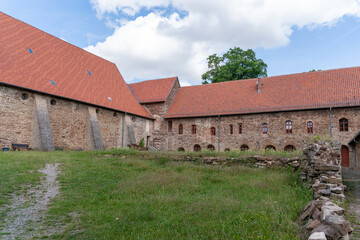 Fototapeta na wymiar Klostermauern Stadt Ilsenburg