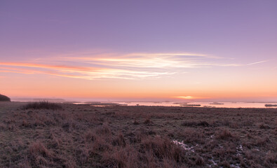 Fototapeta na wymiar sunrise in the dunes
