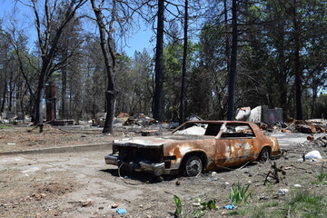 Obraz na płótnie Canvas Camp Fire 2018 Paradise, California