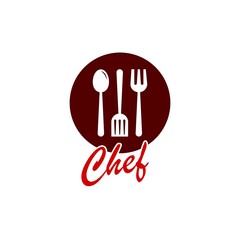 Restaurant Logo Template. Fork and Spoon Logo