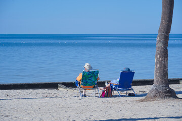 Beautiful beach and gulf of mexico in Florida