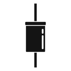 Computer diode icon simple vector. Semiconductor light