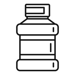 Fresh mouthwash icon outline vector. Dental wash
