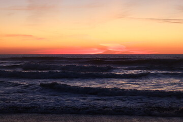 Fototapeta premium sunset over the ocean