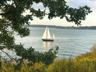 sailboat on the ocean near rhode island