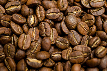 coffee beans close up