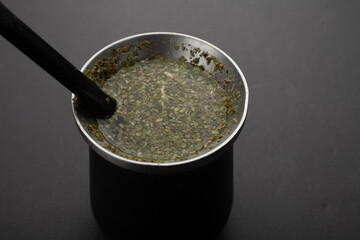 Copo, cuia de tereré com limão