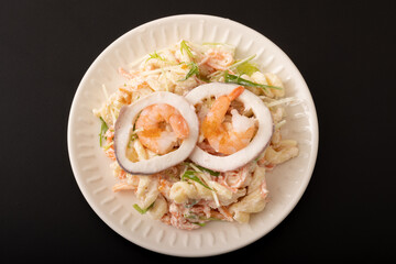 海老といかの明太子サラダ