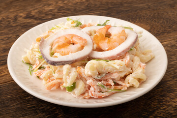 海老といかの明太子サラダ