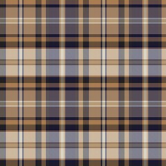 Brown Ombre Plaid textured Seamless Pattern