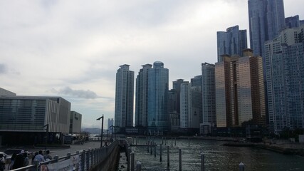 Obraz premium Beach skyscrappers 