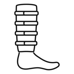 Modern bandage icon outline vector. Accident fracture