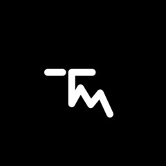 Monogram Tm clever simple logo