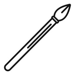 Steel nib icon outline vector. Web path