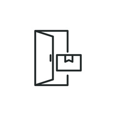 simple vector icon successful delivery editable. isolated on white background.